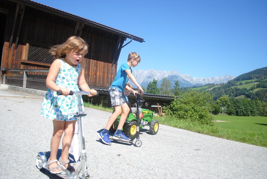 Familien-Bauernhof Neumoar Daire Sankt Johann im Pongau Dış mekan fotoğraf